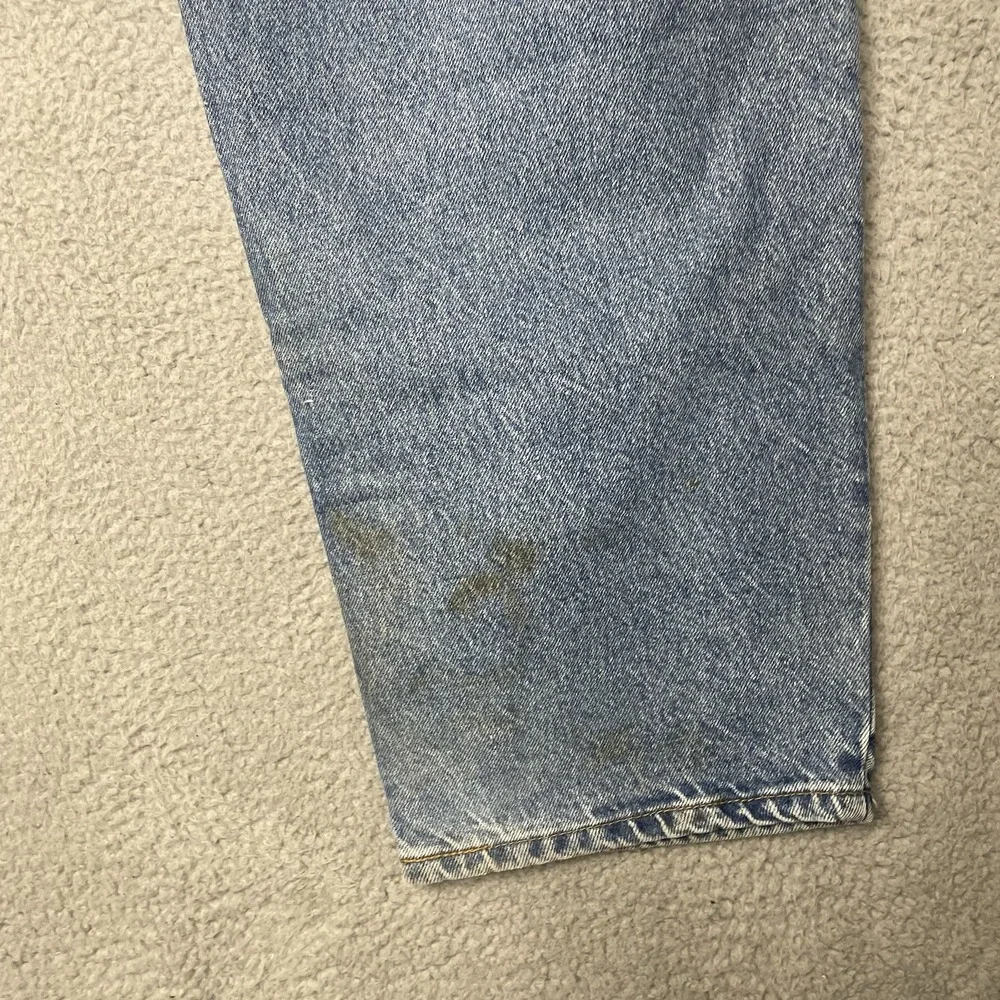 Vintage Levi's 468 Jeans Mens 42x30 Light Blue Relaxed Straight Denim Pants VTG